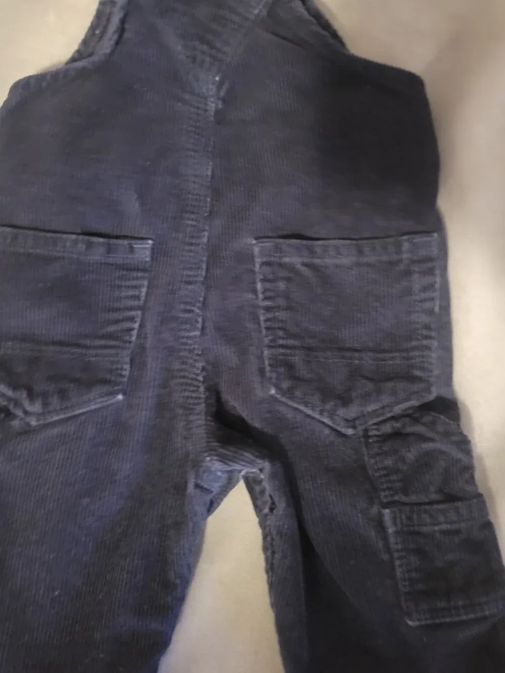 NAVY BLUE BABY GAP CORDUROY OVERALLS SIZE 0-3 Months Classic